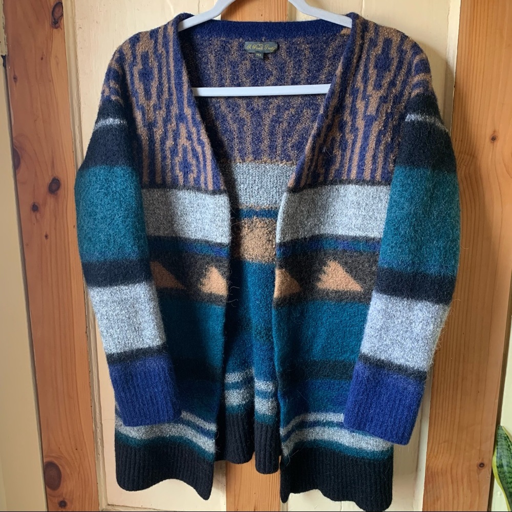 Wool Cardigan Sweater